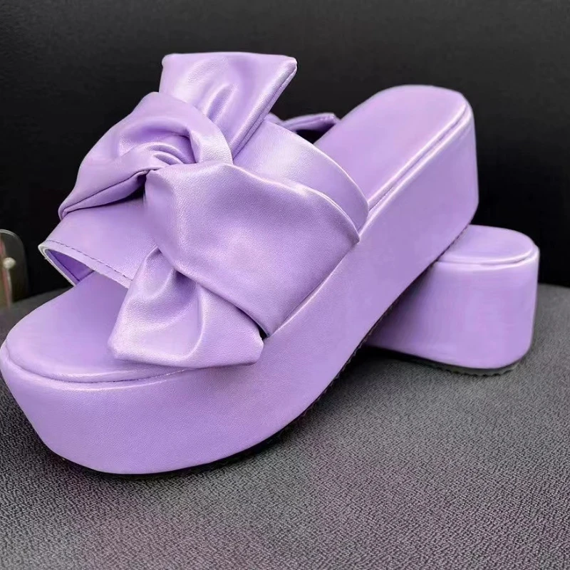 2023 Summer Platform Sandals for Women Fashion Casual Hemp Wedges Slippers Thick Sole Open Toe Outdoor Beach Woman Walking Shoes