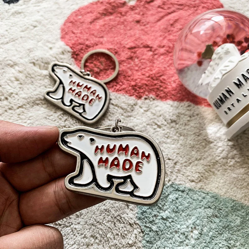 

Изготовленный T человеческая рубашка, подвеска для брелока в виде полярного медведя, хот-дога