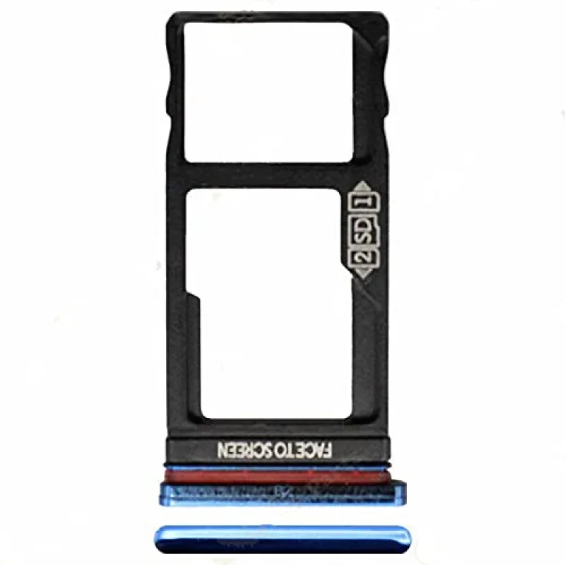 Замена держателя лотка для Dual Sim-карты Motorola Moto One Fusion XT2073 (синий и черный)