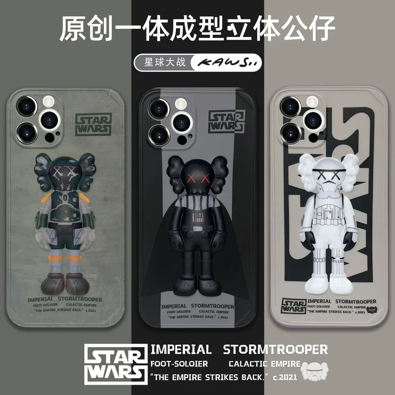 

Creative Fashion Doll Phone Case Cover for IPhone 11 12 13 Pro X XR XS Max Shockproof Case for IPhone 13 Cases