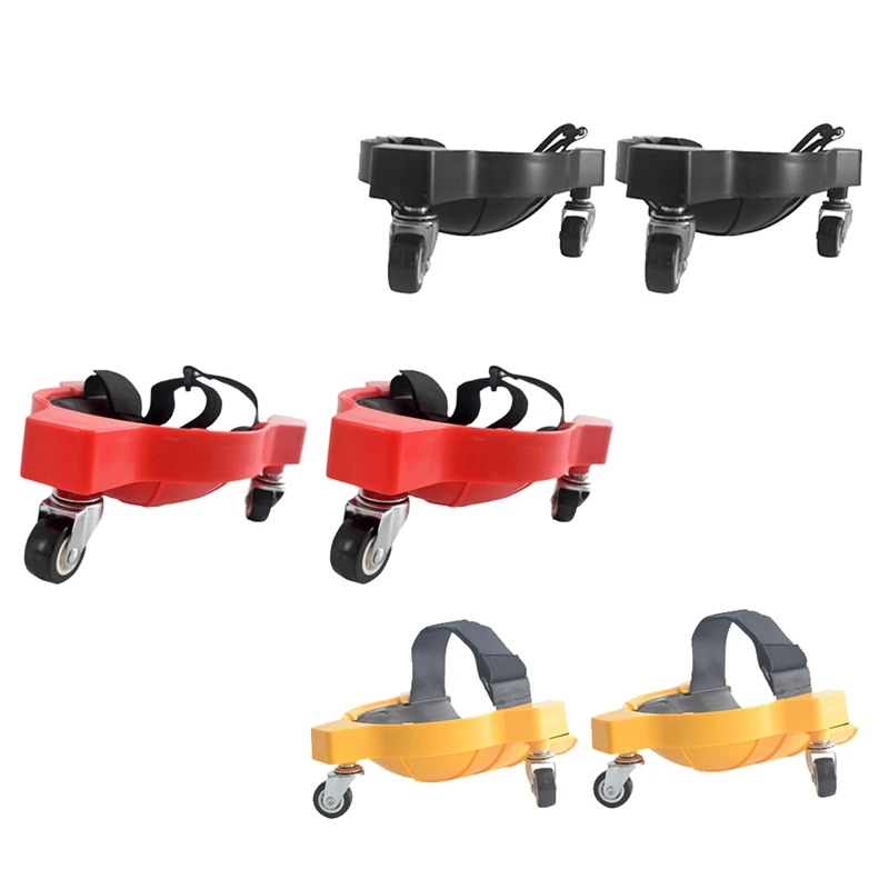 

1 Pair Knee Pad Rolling Wheels Mobile Flexible Laying Platform Gliding Work Construction Jobs Site