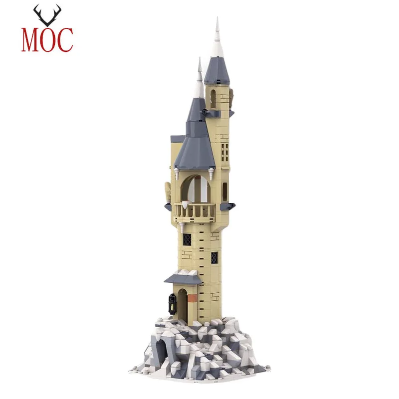 

MOC Building Block Owlery Tower Magic Movie Architecture Medieval Harry Magic Castle Brick Model For Children Xmas Gifts