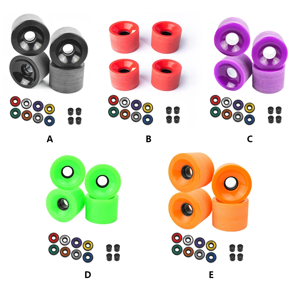 

Skateboard Wheels Bearings Longboard Skate Roller Washers Set Street Parts Outdoor Sports Longboarding Accessories Green