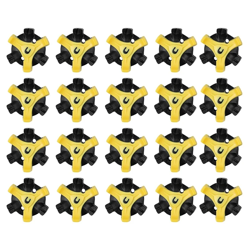 

New 20 PCS Fast Lock Golf Spikes Replacement Golf Shoe Spikes Golf Shoe Cleats Replacements Easy Install Golfkicks