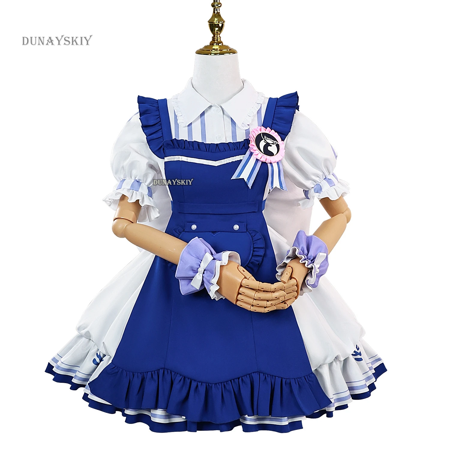 В наличии Sigewinne Clorinde Collab Fanart Doujin Косплей Костюм Genshin Impact Полный комплект парика