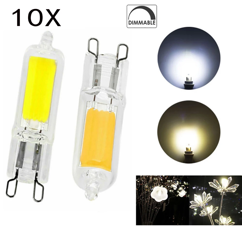 10X светодиодные лампы с регулируемой яркостью 3 Вт 5 7 энергетические экономия COB