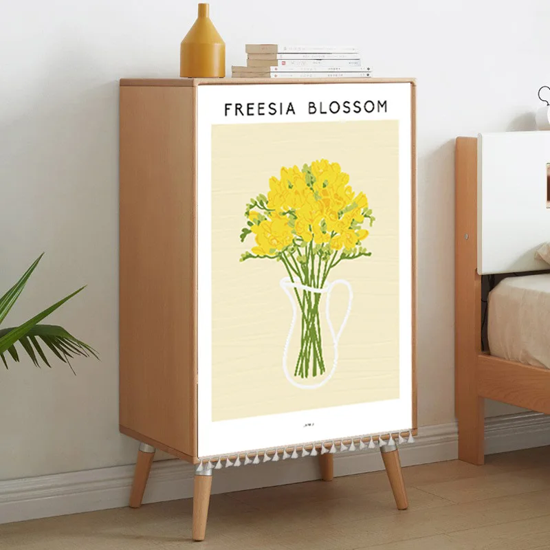 

Короткие шторы из полиэстера и хлопка для шкафа