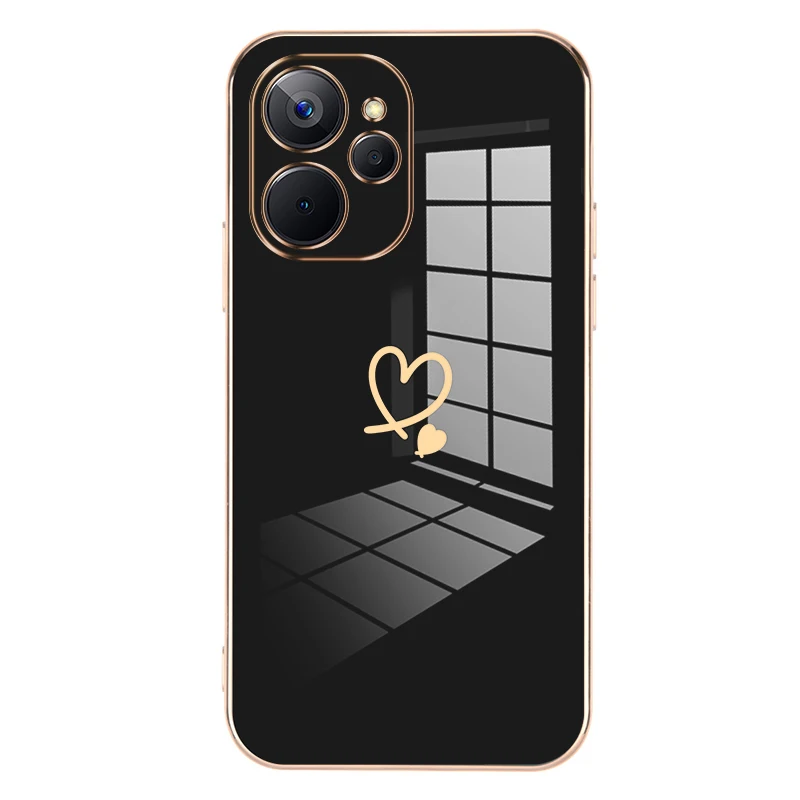

Simple Pattern Plating Phone Case For Oppo Realme C53 11 Pro Plus Back Shell