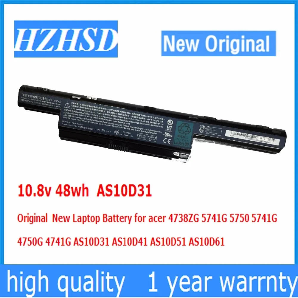 Аккумулятор для ноутбука acer 4738ZG 10 8G 5741 5750G 5741G 4750G 4741 AS10D31 AS10D41 AS10D51 AS10D61