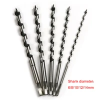230mm long 6 14mm auger drill bits wood carpenter masonry hobby wood drills set for woodworking 68101214mm shank