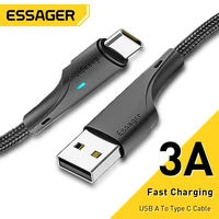 essager usb c cable for samsung xiaomi huawei 3a fast charging usb type c cable mobile phone type c charger usb c data wire cord