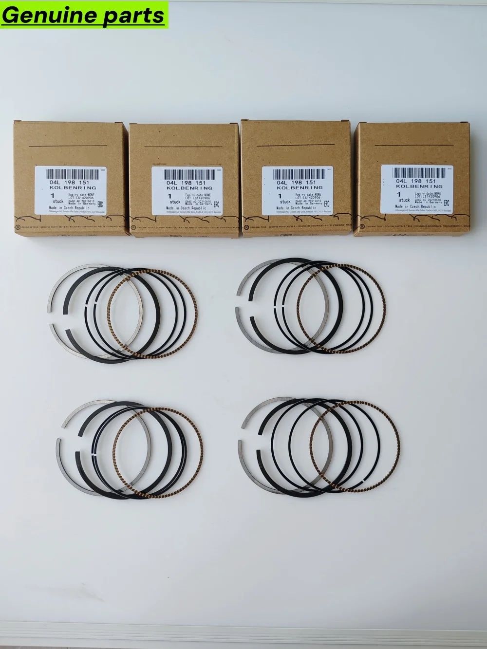 Фото Оригинальные OEM-поршневые кольца STD 04L198151 для VW, Seat, Skoda, Audi 2.0 TDI CRL, CRLB, CRB, CRBC, CRBD, CRF, CRFA, CRFC, CUN №1