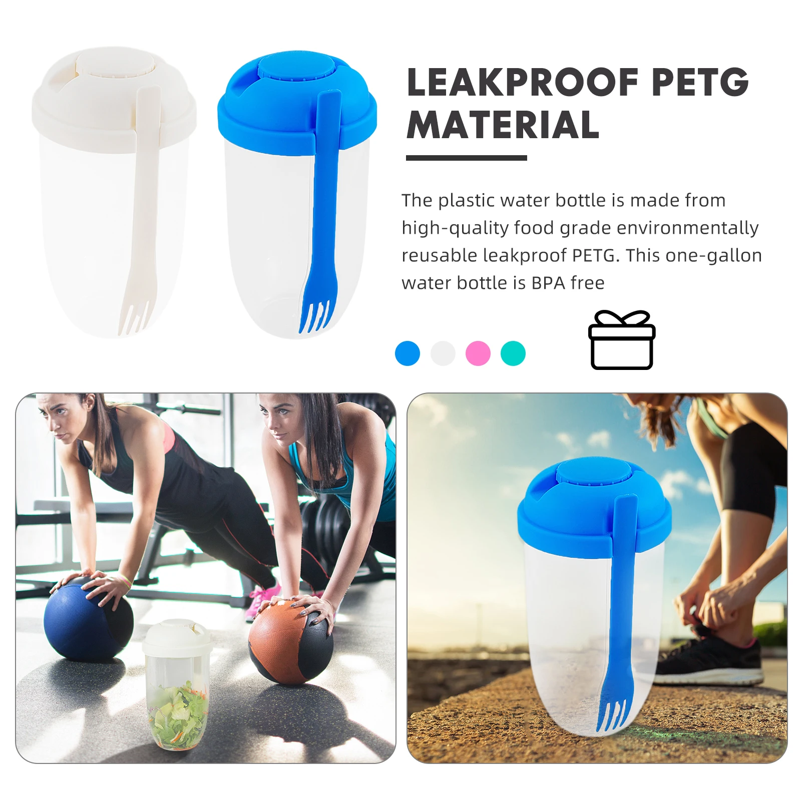 

1000ML Fresh Salad Cup with spoon Cover Breakfast Salad Cup with Fork and Cover Students Go Out Portable Light Food 2022 New