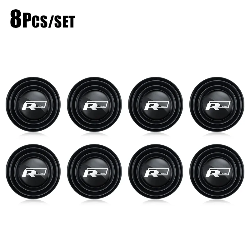 

8 шт. автомобильный дверной амортизатор противоударная противошумная прокладка буферная прокладка для VW GTI Polo Golf Passat Tiguan Arteon Touareg Taigo Caddy