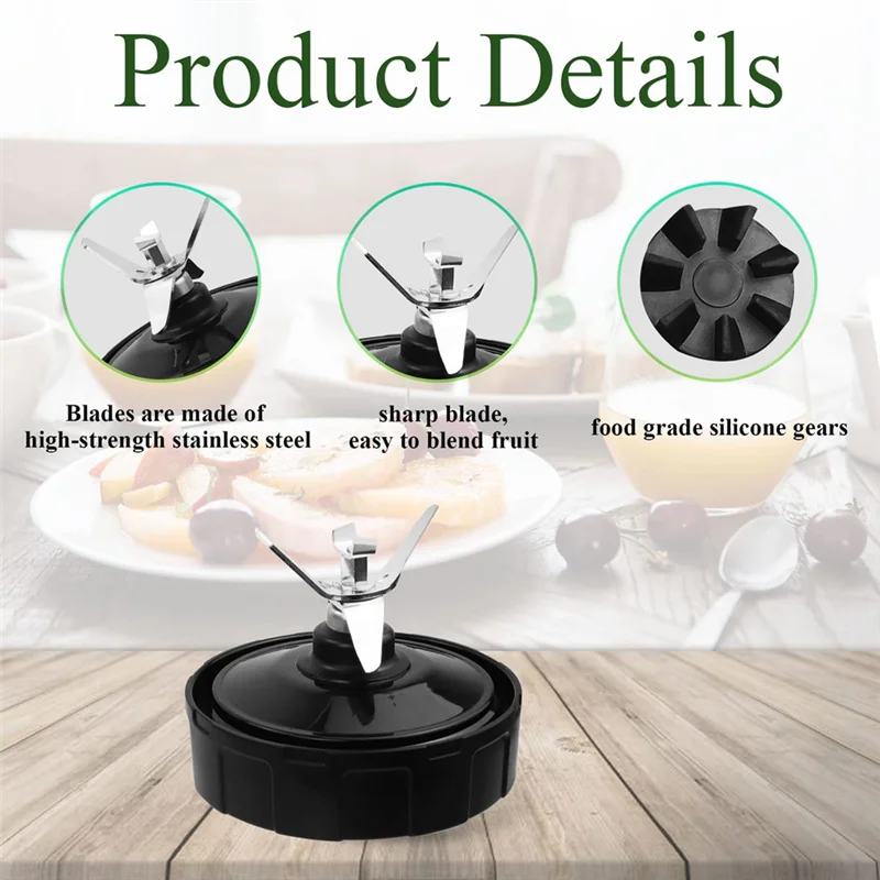 Чашки для блендера на 24 унции совместимые с аксессуарами Nutri Ninja BL480 BL490 BL640 лезвие