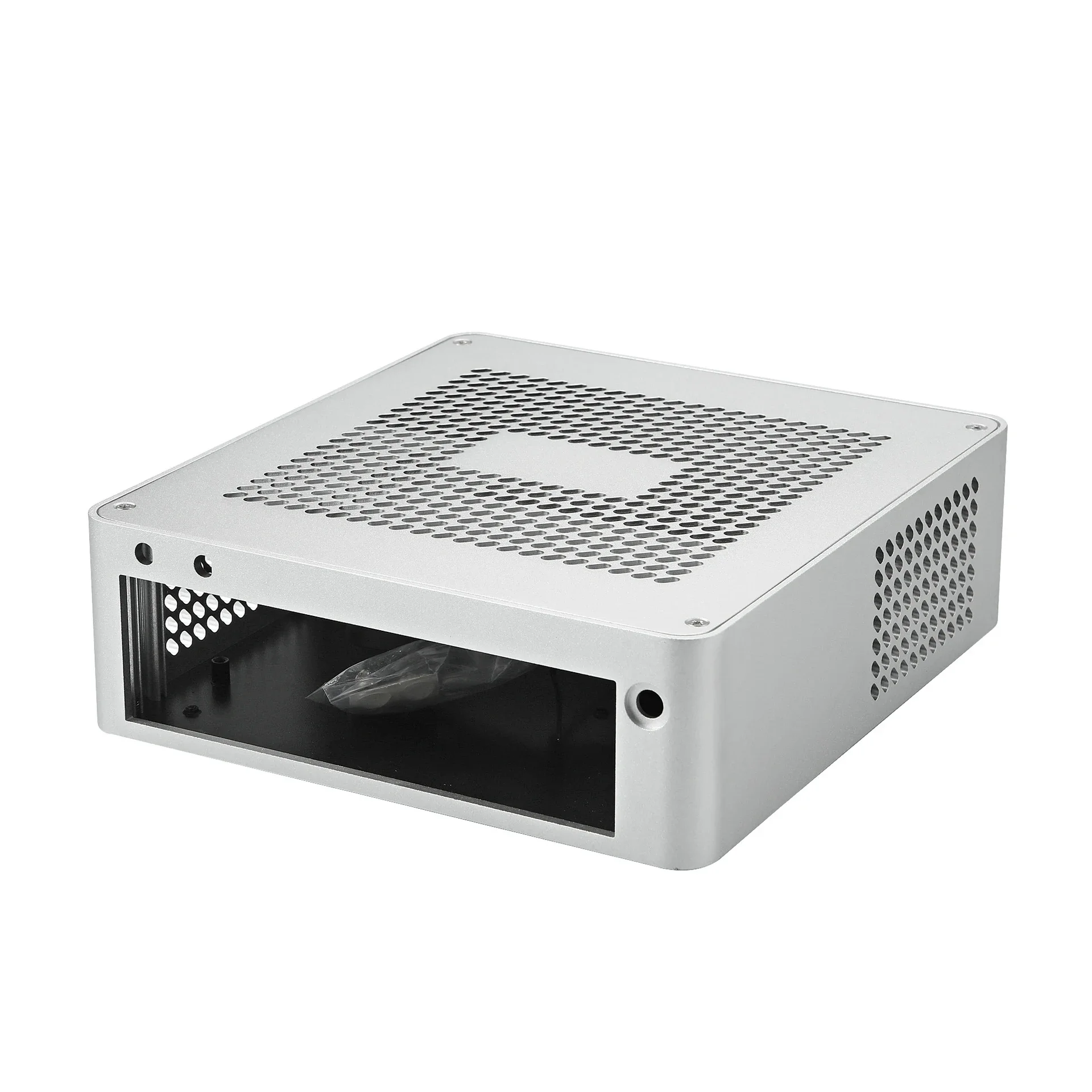 Фото Корпус для ПК RGeek OEM TA65 TA80 из алюминия, безвентиляторный, с USB 3.0, HTPC Mini ITX, поддержка кастомизации №2