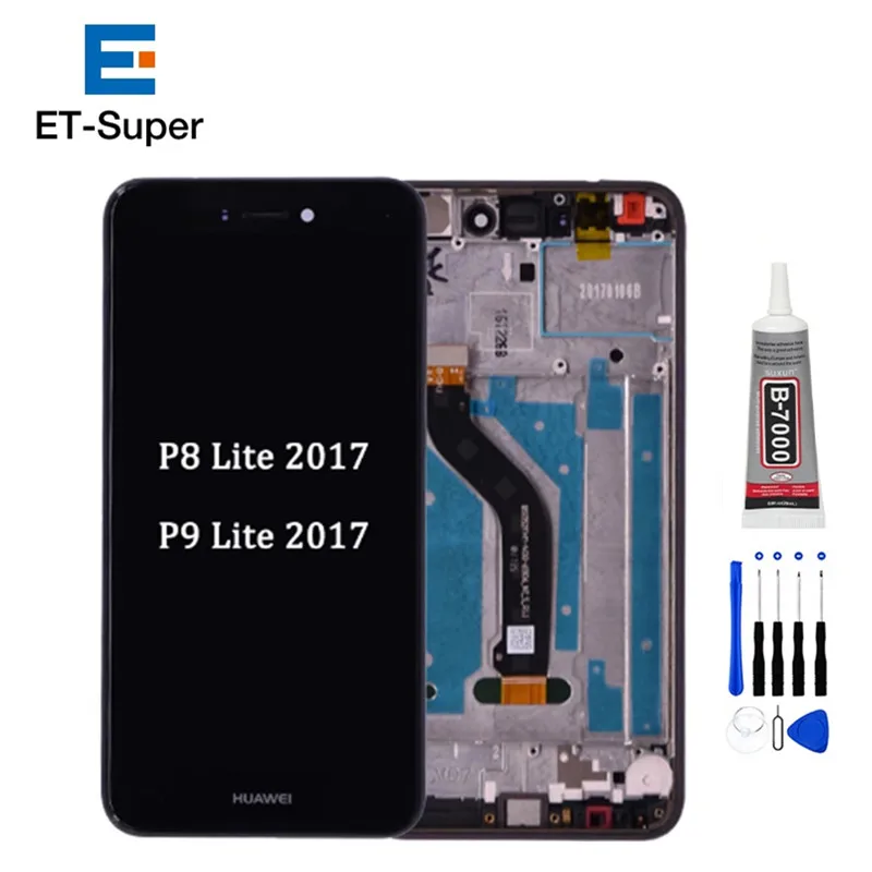 ЖК-дисплей для Huawei P9 Lite 2017 с сенсорным экраном и дигитайзером в сборе рамкой P8 Honor 8