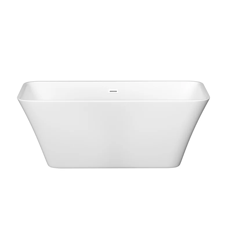 

Acrylic Alcove Freestanding Soaking Bathtub-60‘’ White Acrylic [US Stock]