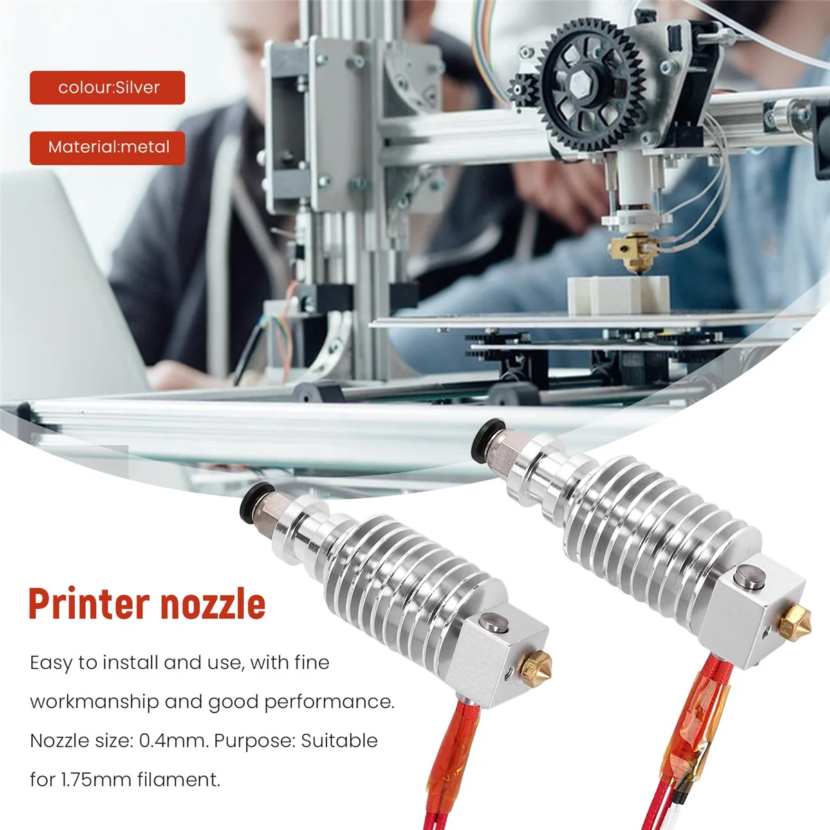 2 шт. прочный экструдер для 3D-принтера Anycubic I3 Mega 0 4 мм