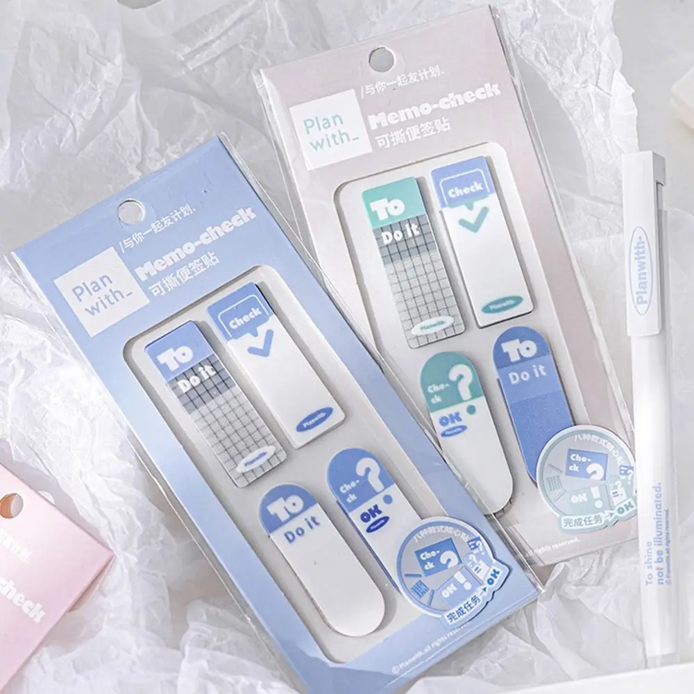 

Aesthetic Index Stickers Creative PET Tearable Keypoints Marker DIY Taking Notes Sticky Notes Student