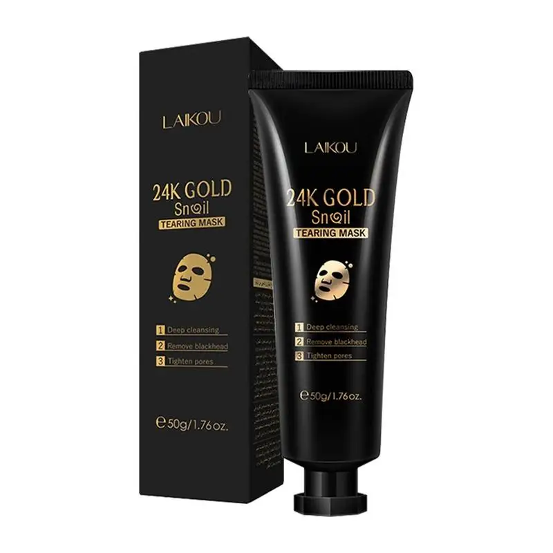 

50g Gold Snail Remove Blackhead Peel Mask Deep Cleansing Pore Dirt Cosmetic Cleansing Mask Oil Control Facia Skin Care