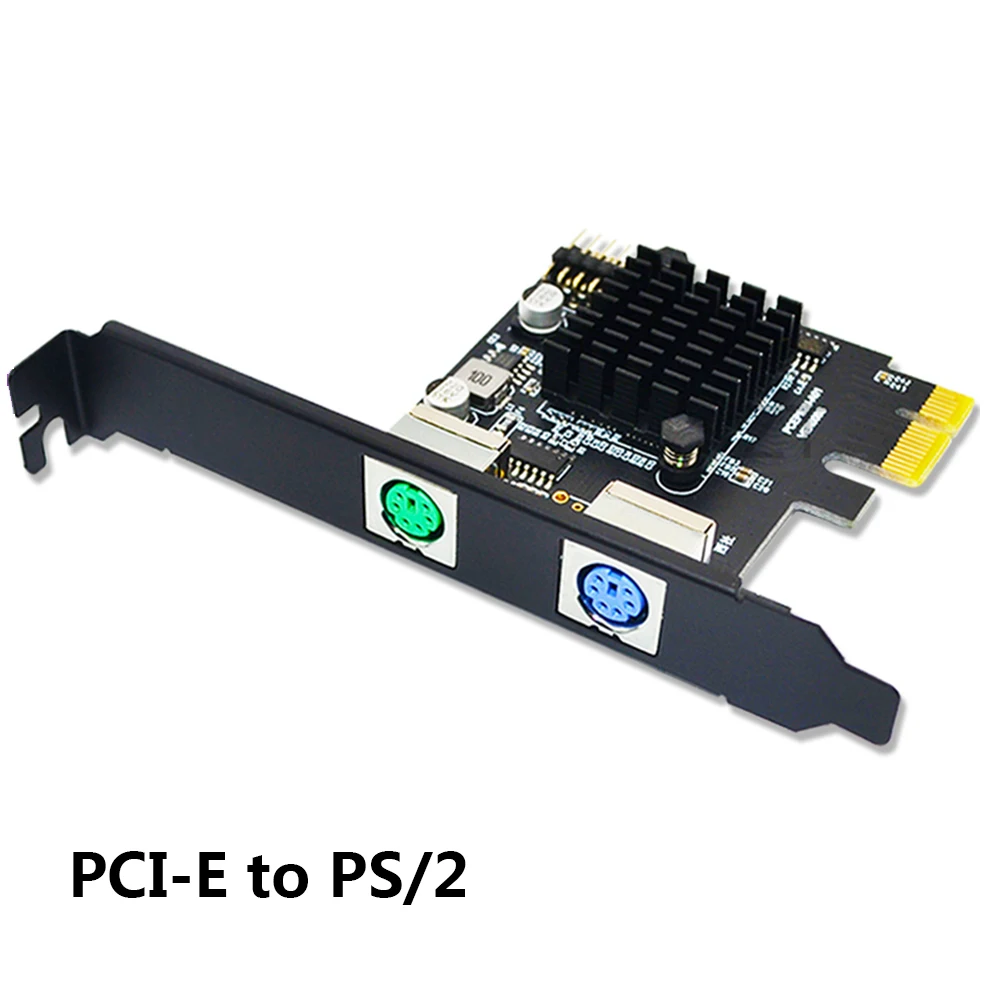 

Адаптер PCI-Express на 2x PS2 PS/2 Аксессуары для фотокарт