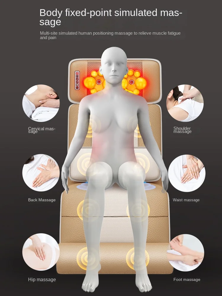 Складной Многофункциональный массажный матрас для всего тела с функцией