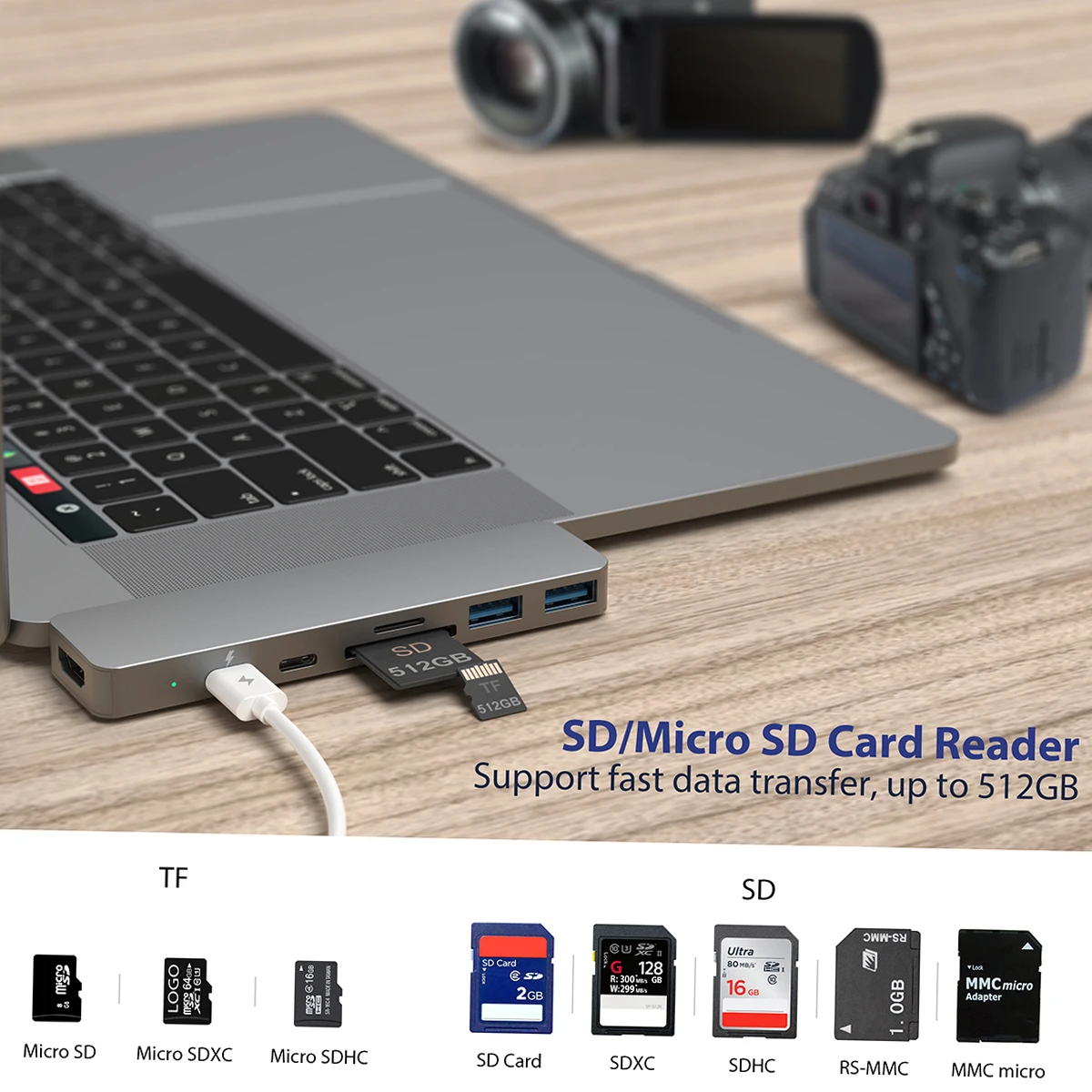 USB-концентратор dodocool 7 в 1 совместимый с USB 3 0 и HDMI | Компьютеры офис