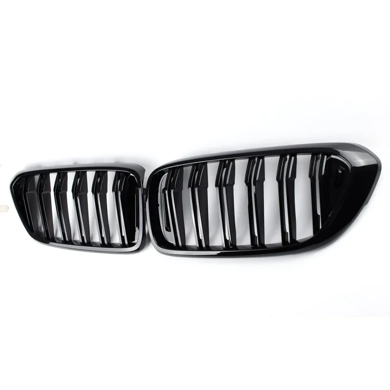 Двухлинейная яркая черная Трехцветная решетка радиатора из углеродного волокна