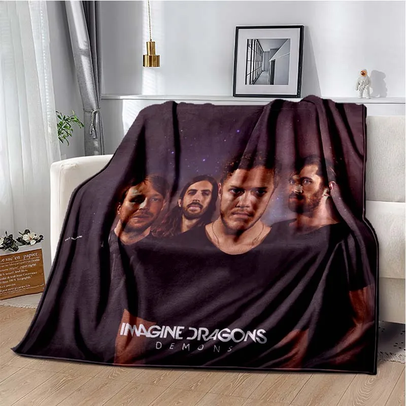Мягкое фланелевое одеяло рок-группы представляем драконы подарок для детей и