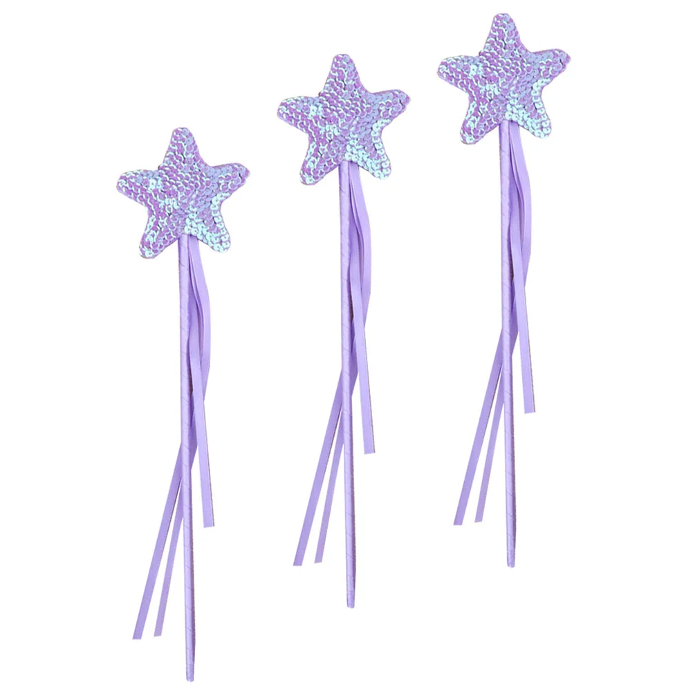 

3Pcs Star-Shaped Fairy Design Fairy Wands Fairy Rod Toys Fairy Sticks Ornaments