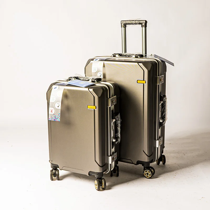 Letrend New Fashion Rolling SpinnerTrolley Valises Suitcase Aluminium Frame Mala De ViagemTravel Bag Hardside Carry On Luggage