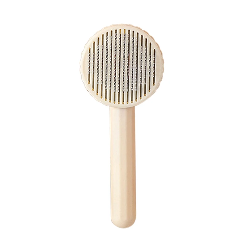 

Расческа для кошек, расческа для домашних животных, самоочищающаяся Расческа для стрижки, щетка для удаления волос, расческа для вычесывани...