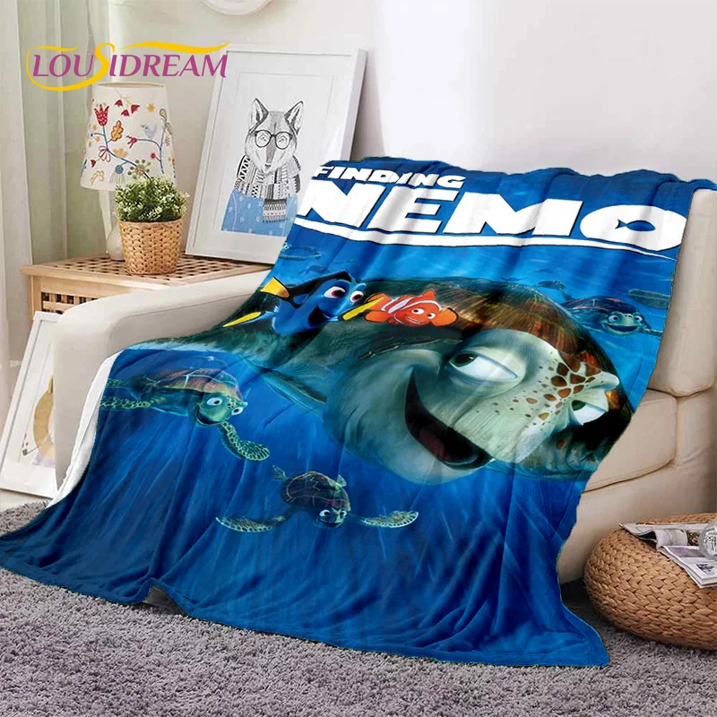 Мягкие фланелевые одеяла с героями мультфильмов Поиск подводного мира удобное