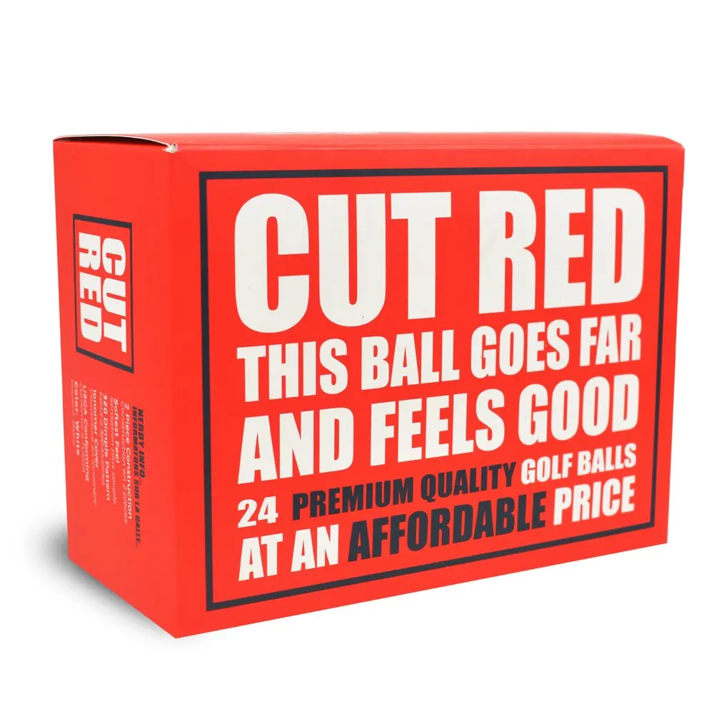 

Red 2 Piece Ionomer Golf Balls, 24 Pack, White