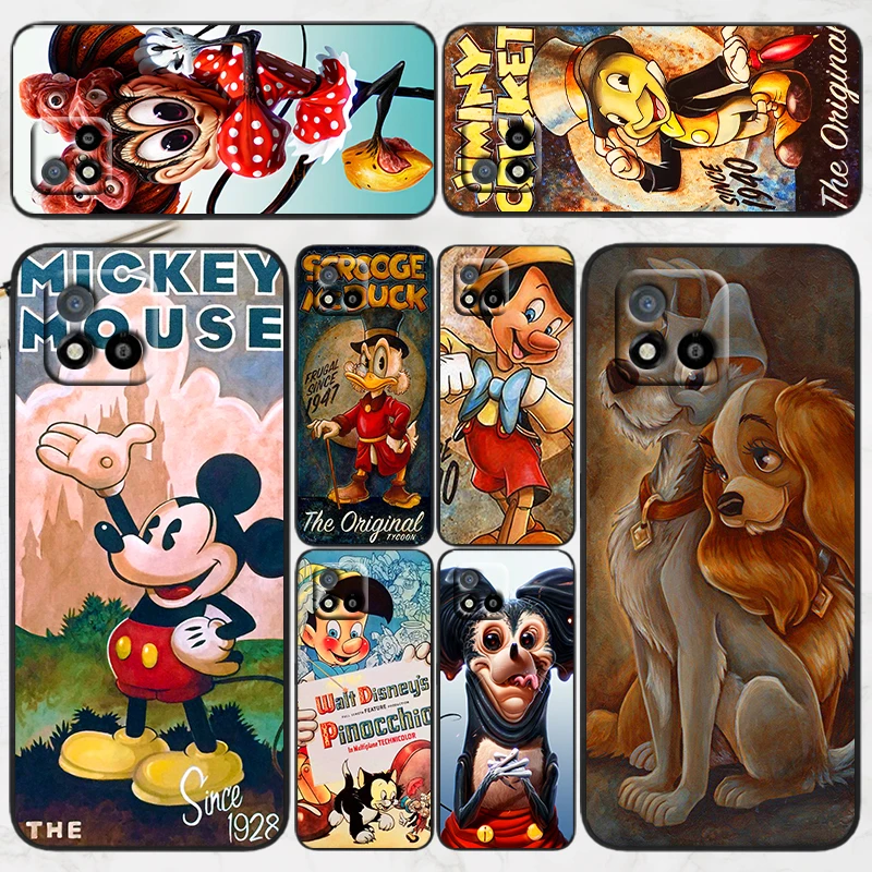 

Different Disney characters For OPPO Realme Q3S GT Q3 C21Y C20 C21 V15 X7 V3 V5 X50 X3 X2 Q2 C17 C12 C11 Pro 5G Black Phone Case