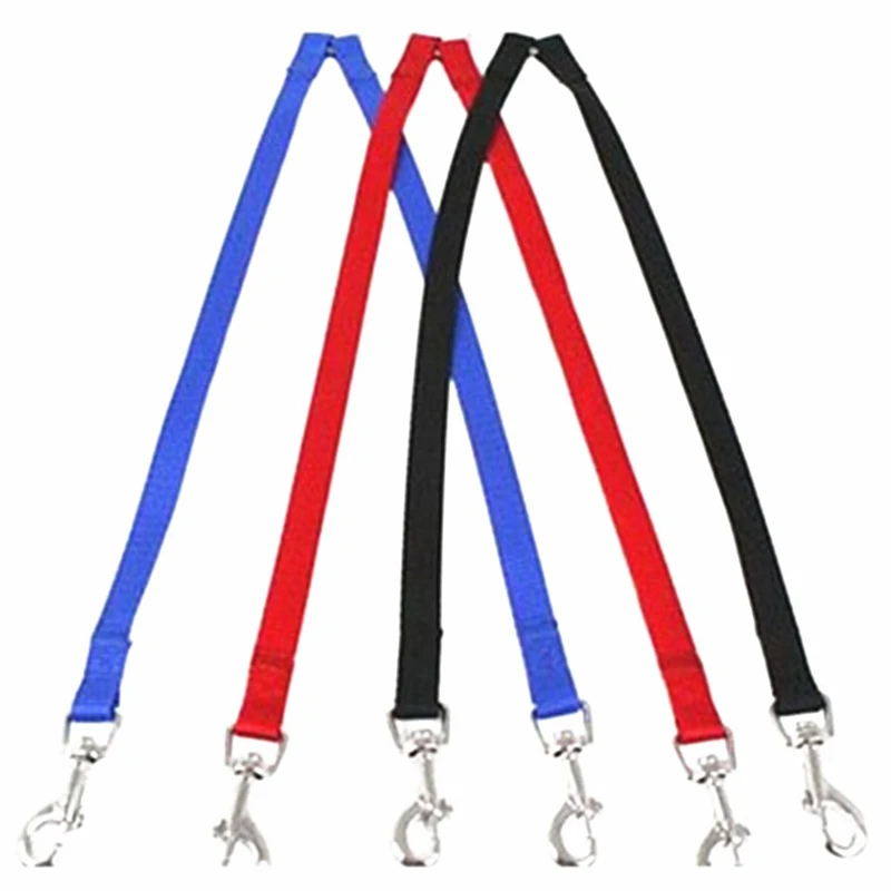 

2022 1pcs Nylon 2 in 1 Pet Dog Leashes Double Walk Leash Dog Coupler Twin Lead Collar Leashes For Dog Cat Walking Training New
