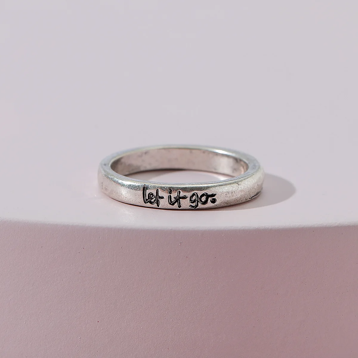 LUNA CHIAO модные ювелирные изделия с гравировкой слова кольцо для женщин