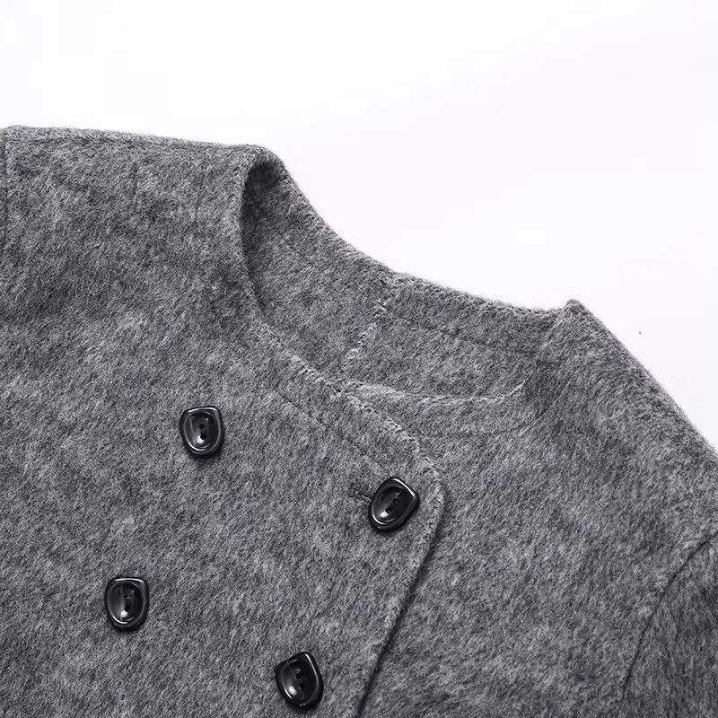 Официальный флагманский магазин Qin Ainos 2024 зимняя двусторонняя шерстяная куртка