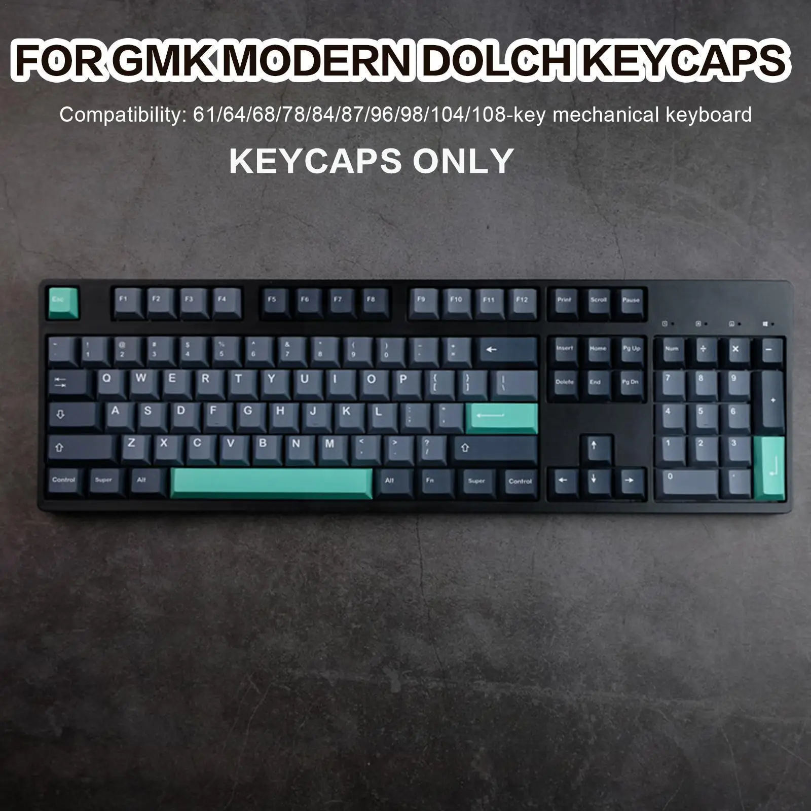 

142 клавиш, современные колпачки для клавиш Dolch, профиль Pbt, сублимационная механическая клавиатура, колпачок для клавиш Mx Switch 61/64/68/87 M1m6