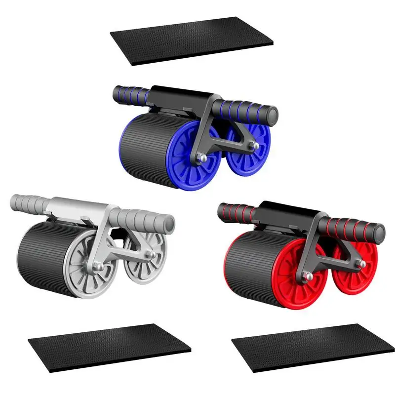 

Ab Wheel Automatic Rebound Abdominal Training Equipment With Detachable Anti Skid Handle Double Wheels Abs Training Exerciser
