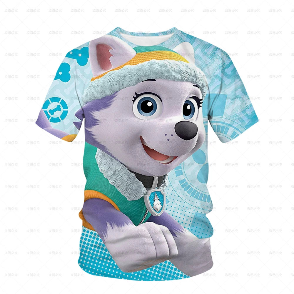 

PAW Patrol Kids Clothing Top Boys T Shirt Game 3D Printed T Shirt Funny Anime Short Sleeve T Shirt Baby Girl T Shirt W02