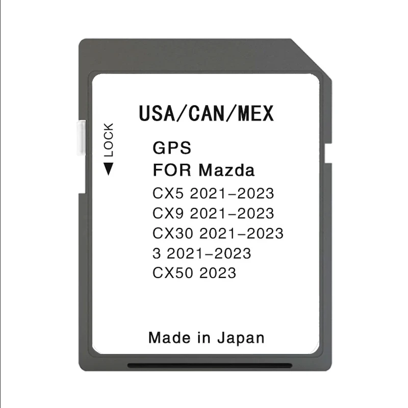 

Free Delivery Cost Newest Maps Version Navigation SD GPS Card USA/CAN/MEX For Mazda 3 CX-5 CX-9 CX-30 CX-50