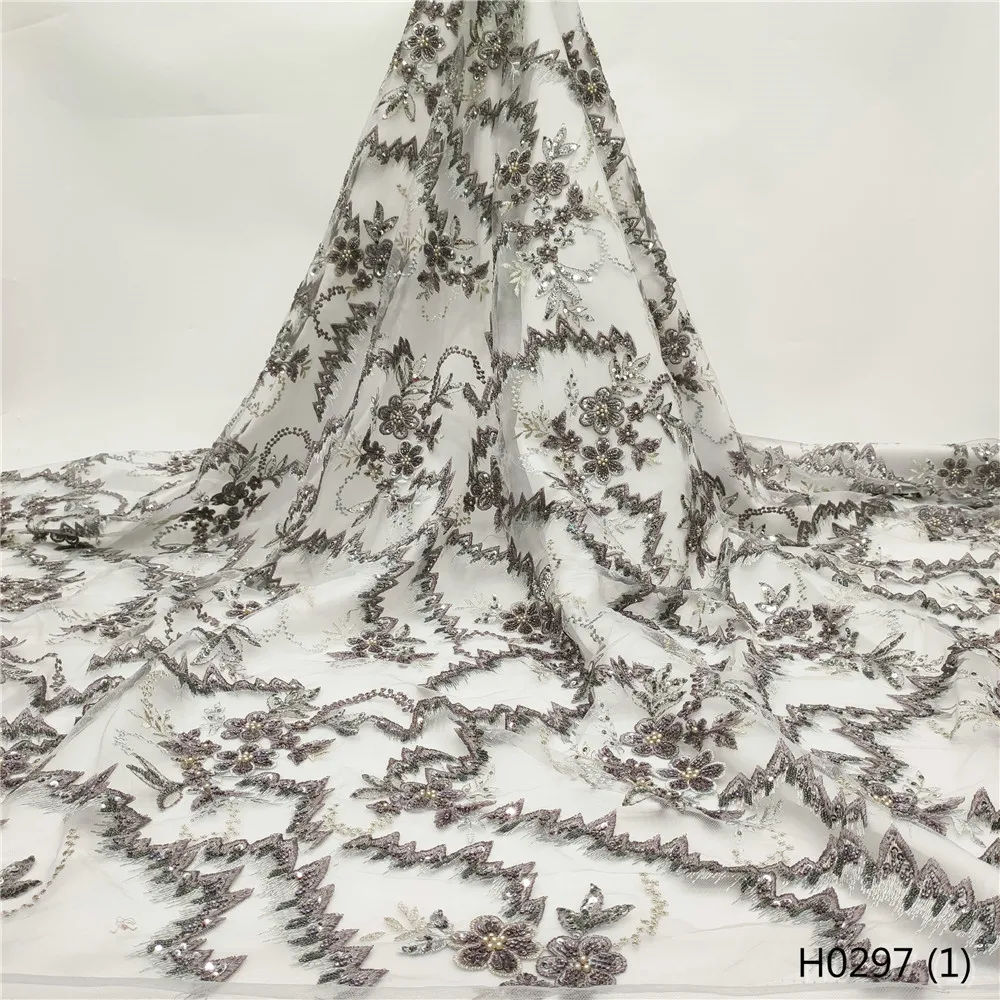 

Кружевные бусины ручной работы, Новое поступление, французское искусственное высококачественное Африканское кружево, ткани для шитья H0297