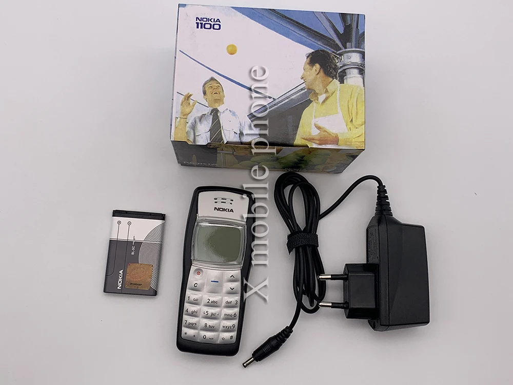 Оригинальный Nokia 1100 Classic разблокированный Восстановленный телефон стандарта GSM