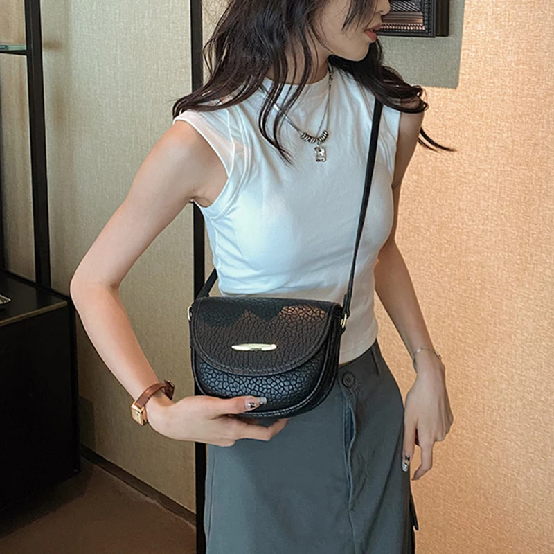 2023 Summer Brand Small PU Leather Colorful Crossbody Bag for Woman Fashion Cute Phone Shoulder Side Bags Handbag Kawaii Purses