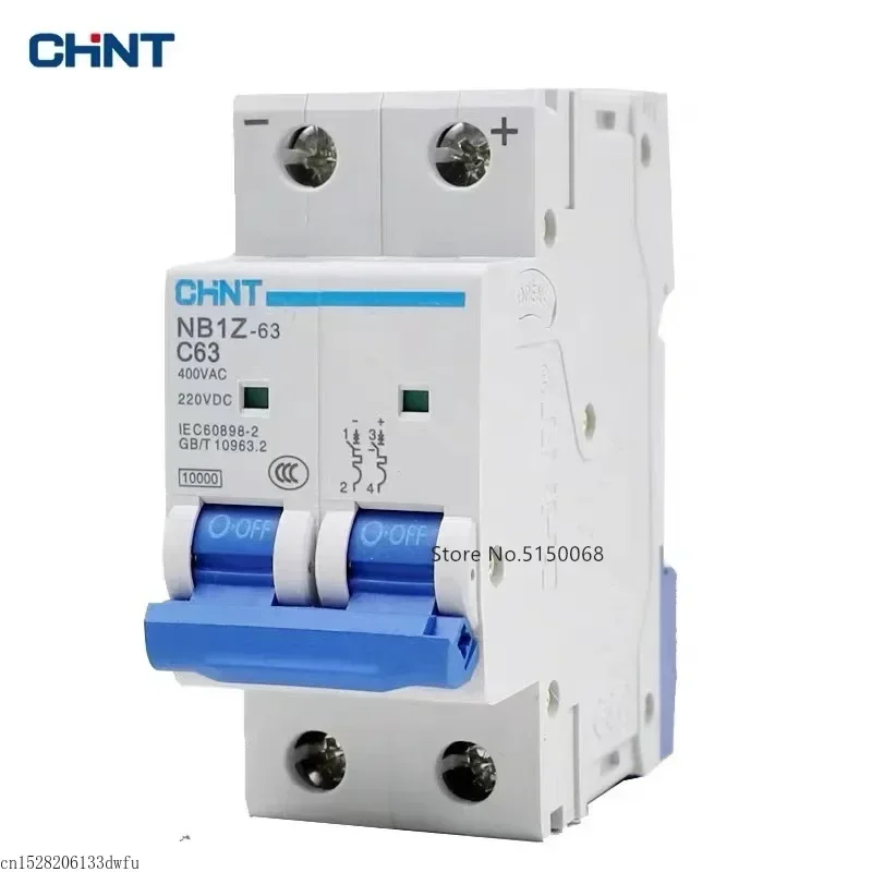 CHINT NB1Z-63 AC DC 220V 400V Circuit Breaker MCB Solar Energy Photovoltaic Household Air Switch