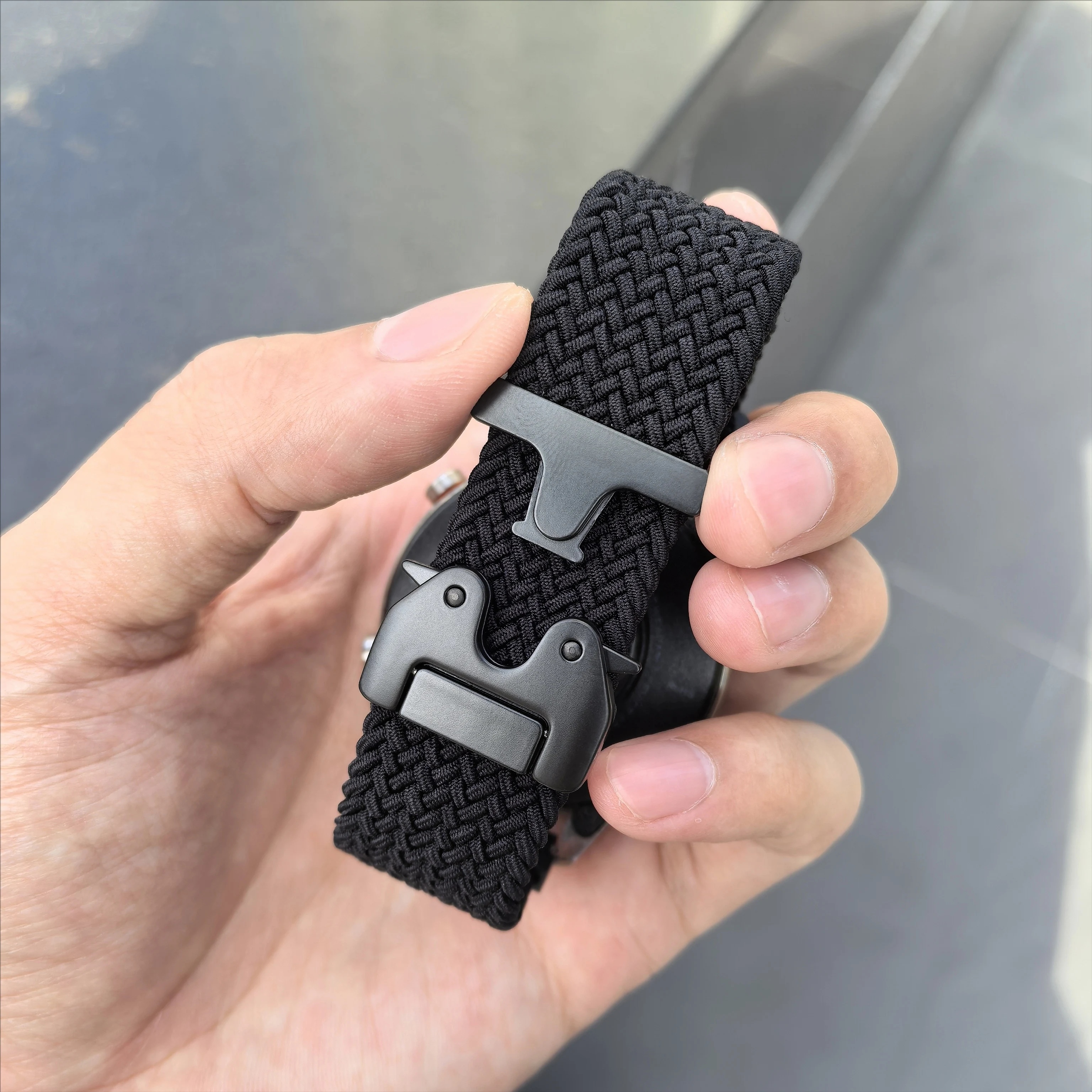 Фото Ремешки для часов 20 мм/22 мм для Amazfit GTS 4/2/2e/3/GTS2 Mini/GTR/4/2/3/Pro/GTR2/stratos, нейлоновый браслет с парашютом Amazfit bip 5 Band №3