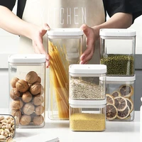 kitchen storage food storage containers fridge organizer 5006001800ml noodle box multigrain transparent tank