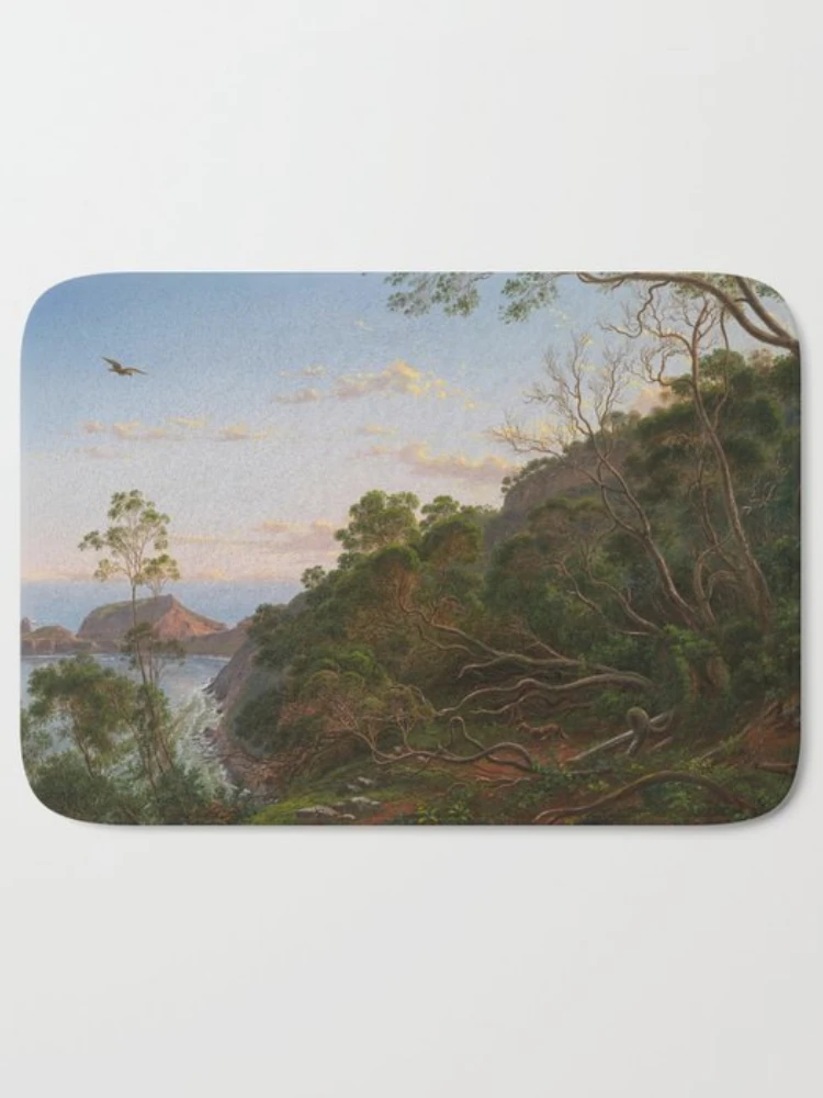 Деревенская масляная живопись ландшафт дневные коврики для ванной напольный душ